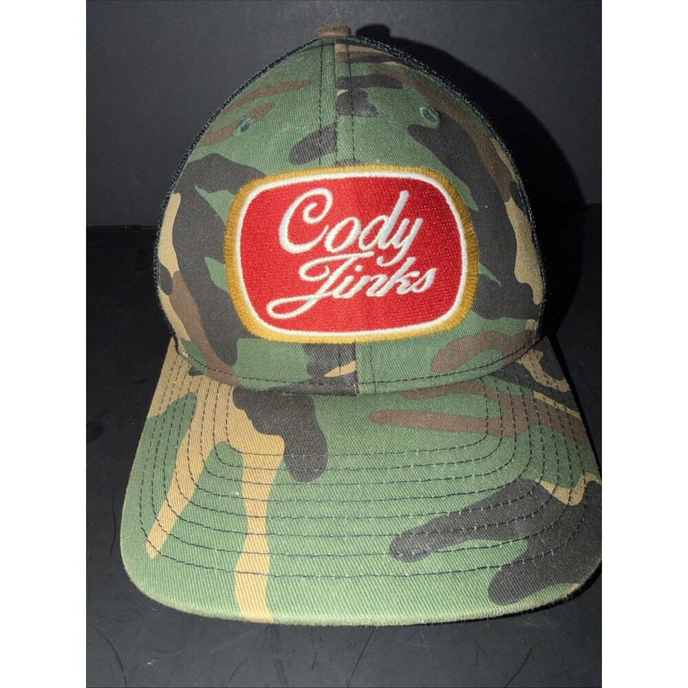 Cody Jinks Hat Cap Snap Back Camouflage Mesh Trucker Patch Embroidered Mens